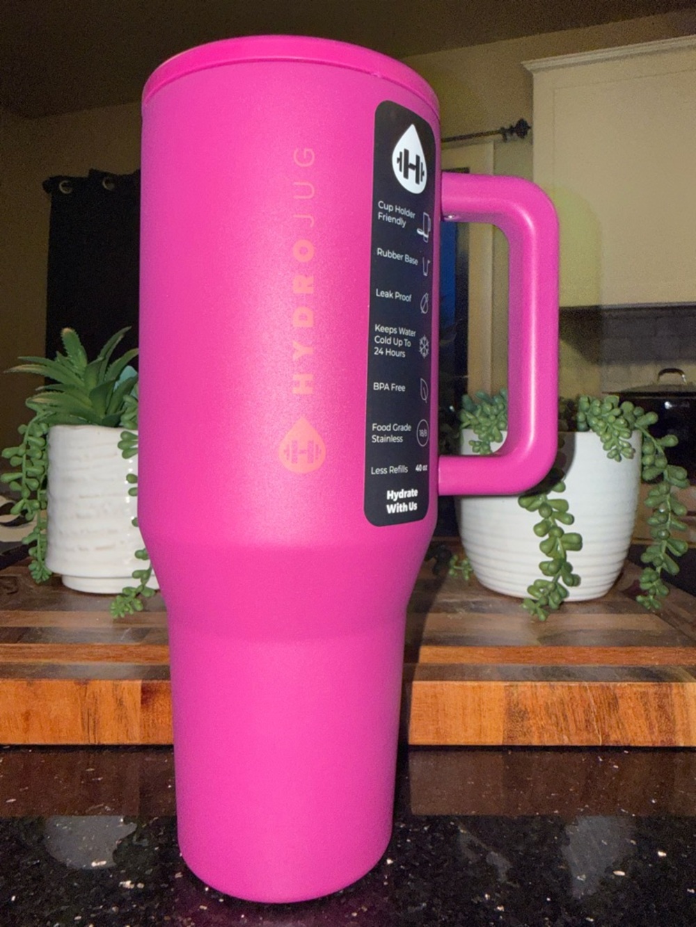 HydroJug 40oz traveler - harvest berry